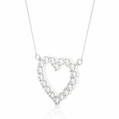 Buy this 0.50 Ct Diamond Heart Shaped Pendant as this pendant is creating a unique look with its special formation, the diamonds are placed in white gold metal. Shop this elegant beauty at the best price! Note:- Each pendant will come with its respective chain included. The cost of the chain is already included in the displayed total amount. Please note that the chain you receive may vary slightly from the one shown in the image. Gold Open Heart Necklace, Small Diamond Engagement Rings, Necklace For Women Gold, Black Diamond Jewelry, Open Heart Necklace, Black Engagement Ring, Diamond Heart Pendant Necklace, Black Wedding Rings, Moissanite Necklace