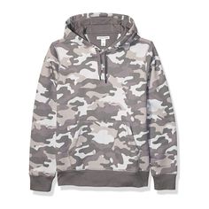 Amazon Essentials Men's (Or Women's) Grey Camo Fleece Hoodie. Size: M Never Worn, Like New!! Super Soft And Comfy, Cotton/Polyester Blend. Perfect For The Colder Months. From Smoke Free, Clean Home All Serious Offers And Bundles Welcome Camouflage Cotton Sweatshirt With Drawstring Hood, Camouflage Cotton Hooded Sweatshirt, Casual Camouflage Hoodie With Drawstring, Casual Camouflage Fleece Hoodie, Casual Camouflage Cotton Hoodie, Camouflage Cotton Sweatshirt For Winter, Casual Camouflage Hooded Sweatshirt, Camouflage Cotton Hooded Tops, Camouflage Cotton Winter Sweatshirt