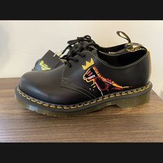 Dr. Martens X Jean Michel Basquiat Ii 1461 Oxford Shoes. Brand New Without Box! Multiple Sizes Available! Super Rare Oxfords! Fast Shipping! Custom Oxford Shoes, Shoes Dr Martens, Michel Basquiat, Jean Michel Basquiat, Jean Michel, Dr Martens Shoes, Martens Shoes, Shoes Brand, High Fashion Street Style