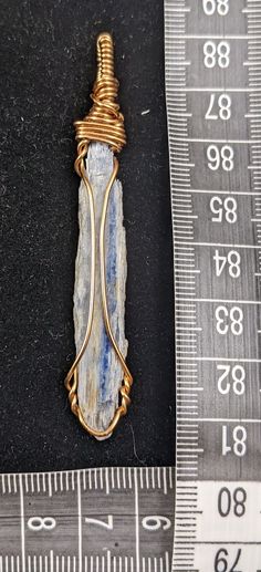 These blades of Black & Blue Kyanite are self & locally collected, cleaned, and wrapped by me! I used 20 gauge, copper wire to compliment the the Blue Kyanite and I used 20 gauge, gold colored wire for the Black Kyanite Please note: not real gold! Sapphire Kyanite Jewelry As A Gift, Kyanite Wire Wrap, Sapphire Kyanite Jewelry For Gift, Blue Kyanite Jewelry, Blue Kyanite, Real Gold, Copper Wire, Crystal Items, Blue Black