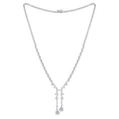 Item Code :- CN-30709 Gross Wt :- 17.88 gm 18k White Gold Wt. :- 17.06 gm Diamond Wt. :- 4.10 Ct. ( SI Clarity & HI Color ) Necklace Size :- 16 Inches Diamond Lariat Necklace, Marquise Diamond, Necklace Size, Lariat Necklace, Necklace Sizes, Diamond Clarity, Diamond White, Or Rose, Natural Diamonds