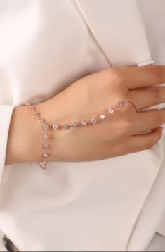 "Crystal Hand Chain Bracelet Chain, Hand Chain Ring Bracelet Jewelry, Cubic Zirconia Bracelet Dainty, Birthday Gifts For Woman, Gift For Mom Metal : 925 SİLVER  ☮ SANYA JEWELRY VALUES ☮ ✔ Your satisfaction is GUARANTEED! (Please read our policy) ✔ All items are made from the very BEST of quality materials ✔ Every piece of jewelry is HANDCRAFTED ✔ We use only 100% PURE recycled Gold (Nickel free) ✔ All natural Gems and natural Diamonds used are CONFLICT-FREE (in compliance with the United Nations Valentine's Day Cubic Zirconia Chain Jewelry, Dainty Hand Set Adjustable Chain Bracelet, Delicate Jewelry For Mother's Day Party, Valentine's Day Wedding Chain Jewelry, Valentine's Day Wedding Jewelry Chain, Delicate Mother's Day Party Jewelry, Delicate Party Jewelry For Mother's Day, Personalized Crystal Jewelry For Party, Adjustable Hand Set Chain Bracelet For Parties