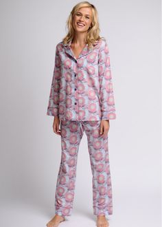 Splendid. $148. New! Light, airy, and ultra-soft, these printed cotton voile pajamas are perfect for summer.  #madeintheusa #cottonpajamas #womenscottonpajamas Pajamas For Women, Color Full, Peach Color, Pajama Sets