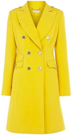 Coat Dresses, Ladies Coat, Velvet Style, Yellow Coat, Womens Apparel, Military Coat, Style Coat, Military Style