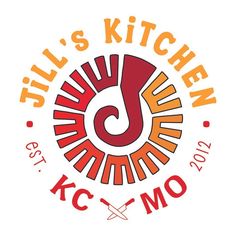 the logo for still's kitchen is shown in red and orange on a white background