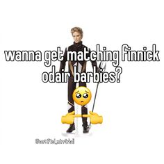 an emo with the words wanna't get matching finnk odai babies?