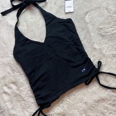 Nwt Hollister Halter Top - Size: Xs Smoke Free | Offers Accepted New To Poshmark? Use Referral Code Justfoxii When You Sign Up For Poshmark And Get $10 Posh Credit! Fitted Cotton Halter Top With Built-in Bra, Summer Racerback Tops For Night Out, Casual Racerback Halter Top For Night Out, Casual Triangle Top Crop Top For Night Out, Casual Triangle Crop Top For Night Out, Fitted Sporty Black Halter Top, Sporty Fitted Black Halter Top, Casual Fitted Halter Crop Top, Sporty Fitted Triangle Crop Top