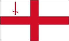 the flag of england is red and white with a cross at the center on it