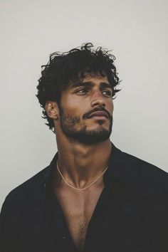 Arab Man Haircut, Asian Male Faceclaims, Men’s Curly Haircut Wolfcut, Men With Unibrow, Man Shoulder Length Hair, Futuristic Short Hair, Men With Black Hair And Green Eyes, Tall Hispanic Man, Different Male Hairstyles