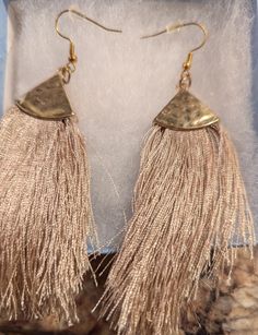 Gold Fringe Dangle Earrings, great for weddings or dressing up any outfits. Gold Fringe, Etsy Earrings Dangle, Oklahoma City, Oklahoma, Jewelry Earrings Dangle, Dangle Drop Earrings, Dangle Earrings, Jewelry Earrings, Dress Up