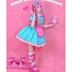 Vendor: Egirldoll Type: dress Price: 25.99 - 54.99 (4 variants) Retro Neon Bubble Gum Rollerskate Maid Lolita Dress ON591 Gothic Harajuku Fashion, Egirl Fashion, Egirl Clothes, Egirl Outfits, Anime Lingerie, Y2k Clothing, Punk Outfits, Gothic Outfits, Lolita Dress