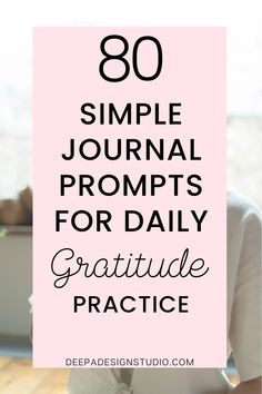 80 Powerful Gratitude List Journal Prompts for a happy life - List Ideas Journal, Gratitude List Ideas, Grateful For Everything, Morning Gratitude, Gratitude Practice