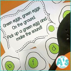 green eggs on the ground printable game