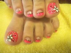 41 Summer Toe Nail Design Ideas That Will Blow Your Mind French Pedicure Designs Toenails, Toes Nail Art, French Pedicure Designs