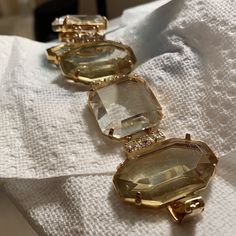 This Rich Piece Of Costume Jewelry Looks Both Vintage And Fresh With Its Spring Green Hue. Perfectly Elegant When Paired With A Cocktail Dress Or Embroidered Clothes- This Piece Gives Off Peridot Or Tourmaline Vibes And Looks Quite Expensive. Never Worn And In Perfect Condition. Note It’s Not Possible To Lower The Price Unless You Bundle Because My Earnings After Shipping Are Way Too Low Elegant Adjustable Glass Crystal Bracelet, Elegant Glass Bracelets For Party, Elegant Glass Bracelets For A Party, Glass Bracelet Jewelry For Party, Faceted Crystal Bracelet For Parties, Elegant Glass Bracelet Jewelry, Chic Glass Jewelry For Party, Cocktail Bracelet, Jewelry Looks