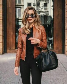 Zipper Outfit, Casual Leather Jacket, Mode Tips, Windproof Jacket, Pu Leather Jacket, Leather Jacket Outfits, Jacket Long, Long Sleeves Coats, Winter Jackets Women