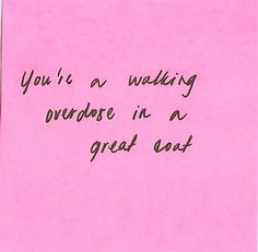 a piece of pink paper with the words you're a wedding surprise in a great gard