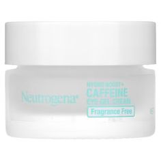 Neutrogena, Hydro Boost + Caffeine Eye Gel Cream, Fragrance Free, 0.5 oz (14 g) Hydro Boost, Neutrogena Hydro Boost, Dermatologist Recommended, Dye Free, Eye Gel, Gel Cream, Fragrance Free, Face Moisturizer, Eye Area