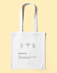 Take this bag anywhere you go! Work, grocery store or the beach! Botanical Style Everyday Tote Bag, White Botanical Rectangular Bag, White Botanical Bag For Daily Use, White Botanical Tote Bag, Botanical White Tote Bag, White Botanical Style Bags For Everyday, White Botanical Bags For Daily Use, White Botanical Bags For Everyday, Botanical Style Rectangular Everyday Bag