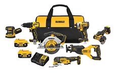 a cordless tool set with tools in it