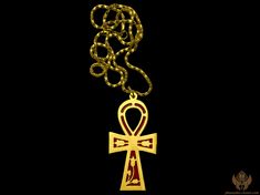 Are you on a quest for a timeless piece of jewelry that brings out the best in your divine self? Discover the power of our Ankh Pendant Necklace, handcrafted in Egypt by master artisans. Constructed from high-quality brass, this powerful symbol reels in a combination of charm, character, and cosmic energy. Many believe in the Ankh as a key to spiritual healing, making this an excellent addition to your metaphysical collection or a thoughtful gift. Experience the alluring craftsmanship from our v Traditional Cross Pendant Necklace As Gift, Traditional Cross Pendant Necklace For Gift, Handmade Symbolic Jewelry For Blessing, Engraved Cross Jewelry For Blessing, Symbolic Handmade Ceremonial Necklaces, Handmade Ankh Spiritual Jewelry, Collectible Spiritual Pendant Jewelry, Ceremonial Cross Necklace In Spiritual Style, Spiritual Large Pendant Jewelry For Blessing