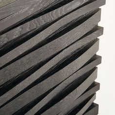 a close up view of some wood slats