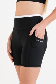 The go-to, longer length short for any workout or an off-duty look, made to move with you. Designed with a wide waistband sitting high on the waistline, double-layered for added comfort, contrast color encased top elastic ensuring no mid-action movement. Dual phone side pockets have been added on the legs to stash a card, phone or keys when on-the-go. Cut from our 4-way stretch EveryFlex fabrication that’s quick-drying and durable, made to move with you. Branded Every Turn label on the back of t Biker Short, Wide Waistband, Biker Shorts, Off Duty, Long Length, Contrasting Colors, The Go, Active Wear, Turn Ons