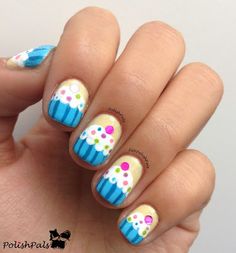 Cupcake Nails, Nail Envy, Birthday Design, False Nail, Cool Nail Art, Perfect Nails, French Manicure, Nails Design