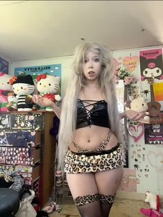 outfit inspo gyaru leopard print y2k cyber Gyaru Mcbling, Leopard Print Gyaru, Cheetah Clothes, Kawaii Street Fashion, Gyaru Aesthetic, Fire Clothes, Outfits Y2k, Chunky Heels Boots, Fire Fits