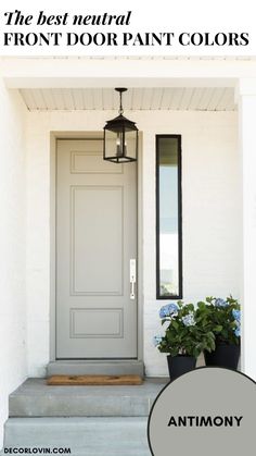 the best neutral front door paint colors