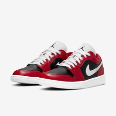 Brand: Air Jordan Model: WMNS Air Jordan 1 Low Nickname: 'Chicago Flip'Colorway: Gym Red / White - Black SKU: DC0774-603Release Date: 06/22/2021 Air Jordan 1 Low Red, Jordan 1 Low Chicago, Jordan 1 Low Red, Air Jordan 1 Low Women, Jordan 1 Low Women, Jordan Dress, Wmns Air Jordan 1, Jordan Model, Nike Air Jordan 1 Low