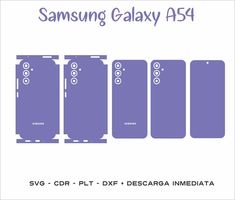 the samsung galaxy a5 is shown in purple and has five buttons on each side