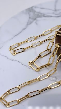 14k yellow gold paperclip necklaces Paperclip Gold Necklace, Flow Quotes, Simple Necklace Designs, Belly Piercing Jewelry, Paperclip Necklace, Gold Bride Jewelry, Luxury Diamonds, Jewelry Photography, Bride Jewellery