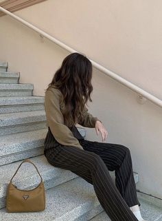 Korean Outfit Street Styles, 가을 패션, Formal Outfit, Korean Outfits, Casual Style Outfits, Outfits Casuales, Cute Casual Outfits