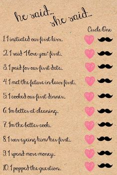 a handwritten recipe for valentine's day with hearts and moustaches