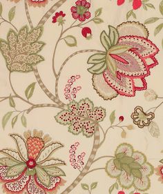 an image of a floral design on fabric