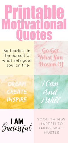 four different types of motivation quotes