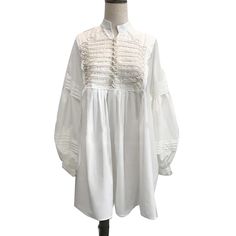 Material: COTTON Material: Polyester Material: Lace Decoration: Embroidery Waistline: Natural Silhouette: Loose Sleeve Length(cm): Full Pattern Type: Patchwork Sleeve Style: Lantern Sleeve Season: Autumn Style: vintage Gender: Women Neckline: Stand Dresses Length: Above Knee, Mini Patchwork Sleeve, Lace Decor, Autumn Style, Lantern Sleeve, Long Sleeve Mini, Lantern Sleeves, White Mini Dress, Long Sleeve Mini Dress, Womens Fall