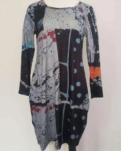 Black Long Sleeve Dress With Graphic Print, Casual Long Sleeve Dress For Fall, Casual Black Long Sleeve Summer Dress, Casual Black Long Sleeve Dress For Summer, Casual Patchwork Dresses For Winter, Casual Multicolor Midi Dress For Winter, Fall Black Dress With Graphic Print, Long Sleeve Graphic Print Winter Dress, Winter Graphic Print Long Sleeve Dress