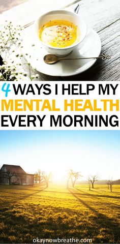 I wake up with anxiety, and I struggle with really bad depression symptoms. Here are 4 ways I focus on self-care and mental health every morning. #selfcare #mentalhealth #depression #anxiety Morning Selfcare, My Mental Health, I Wake Up, Nutrition Education, Lose 40 Pounds, Natural Home Remedies, Mental Wellness, Mental Health Awareness, Wellness Tips