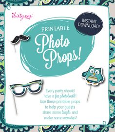 the printable photo props are available for purchase