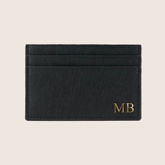 ★ ★  MONOGRAM IT  ★ ★  Add a touch of luxury with our unique and timeless products! Personalise and stylize your cardholder a with monogram and MAKE IT YOURS! ★ ★  PERSONALISATION INFORMATION ★ ★  ▲ Please enter Initials or Name required in the text field provided. Single lines only. ▲ No special characters. ▲ For Initials and Names: Maximum of 5 Capital letters. Letters can be embossed with or without the dots/periods separating each letter. Your order will be embossed exactly how you provide t Designer Rfid Blocking Card Holder Gift, Luxury Black Card Holder With Card Slots, Black Luxury Card Holder With Engraved Logo, Luxury Black Card Holder With Engraved Logo, Luxury Bifold Card Holder With Card Slots, Modern Black Card Holder With Engraved Logo, Designer Bifold Card Holder Gift, Black Rectangular Card Holder With Engraved Logo, Modern Formal Card Holder With Card Slots