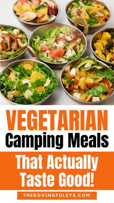 vegetarian camping meals that actually taste good are easy to make and delicious for the whole family