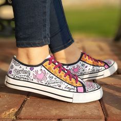 "⭐ FREE SHIPPING ⭐ If you're a fan of astrology or looking for a unique girlfriend gift ideas, these custom shoes women are perfect. Each shoe is hand-painted with the symbol of your loved one's zodiac sign and theme. The painting is waterproof and the shoe is made of high-quality materials for durability.  Simply select the zodiac sign you're looking for in the personalization section.  Features: ⭐ Soft and comfortable sole ⭐ Easy fitting ⭐ Personalized Design ⭐ Permanent paints sealed with pro Casual Customizable Sneakers For Gifts, Casual Custom Sneakers With Round Toe As Gift, Customizable Casual Sneakers As Gift, Customizable Casual Sneakers For Gift, Customizable Casual Sneakers Gift, Customizable Low-top Sneakers As Gift, Customizable Low-top Sneakers As A Gift, Customizable Low-top Sneakers For Gift, Girlfriend Gift Ideas