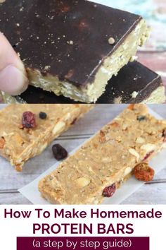 Stay energized, full, and even indulge a craving by learning how to make protein bars at home! This step-by-step guide covers everything you need to know about making homemade protein bars including choosing the best protein powders, altering the texture, and adding in your favorite flavors! Homemade Protein Snacks, Make Protein Bars, Homemade Protein Bars Healthy, Bars At Home, Homemade Protein Bars, Healthy Protein Bars, Protein Bars Homemade, Best Protein Powder, Protein Powders