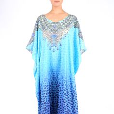 Long Kaftan Dress By Colors Of Fashion Brand Length - 59"-60" One Size Fits All ( 2-12) Or May Be Fits Size 14 Depending On Bust Size Fabric - Silky Feel 100% Polyester Care - Hand Wash Brand - Colors Of Fashion Versatility Ensures You'll Never Be Bored Of This Kaftan! Elegant Blue Festival Kaftan, Blue Floor-length Beachwear Dress, Floor-length Blue Beachwear Dress, Blue Printed Kaftan For Festivals, Elegant Blue Free Size Dress, Blue Long Free Size Kaftan, Turquoise Midi Dress, Long Kaftan Dress, Mexican Wedding Dress