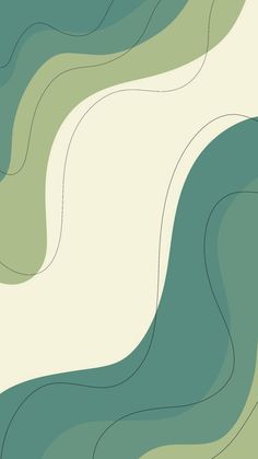 an abstract background with wavy lines in shades of green and white