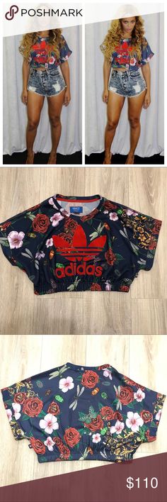 Velvet Crop Top, Red Adidas, Rita Ora, Floral Crop Tops, Red Suede, Sheer Fabrics, Crop Tops Women, Crop Top