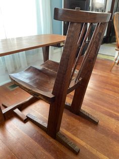 My impression of a Conoid by George Nakashima. Claro Walnut from a 100+ year old tree harvested in Grants Pass, Oregon. Deep scooped seat, built for many years of service and beauty. Grants Pass Oregon, George Nakashima, Grants Pass, Cantilever Chair, Old Tree, Dining Sets, Dining Set, Dining Room Furniture, Dining Furniture