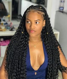 Big Box Braids Hairstyles, Goddess Braids Hairstyles, Cute Box Braids Hairstyles, Quick Braided Hairstyles, Protective Hairstyles Braids